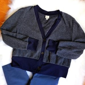 A New Day Navy Blue Cardigan Sweater Size Large